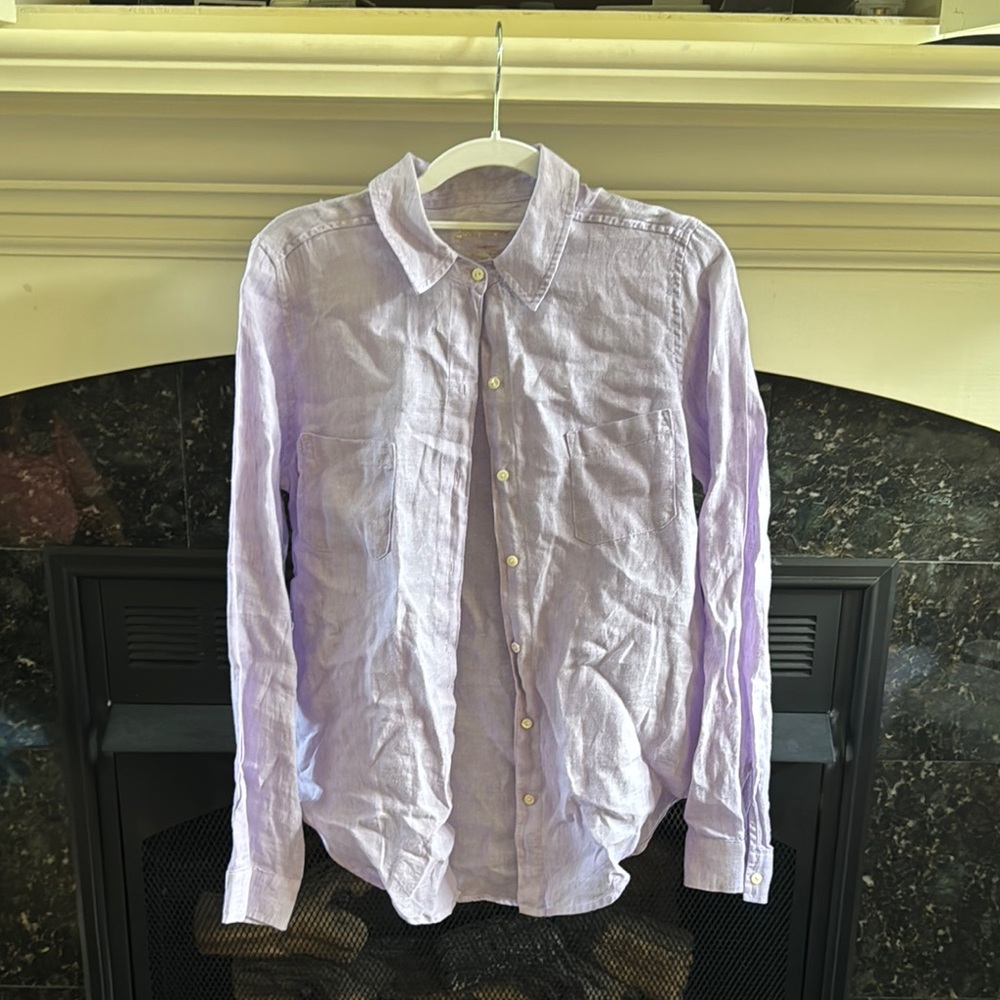 Lilly Pulitzer Purple Button Down Shirt